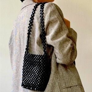 EIC THE SAK Collection Black Beaded Crossbody